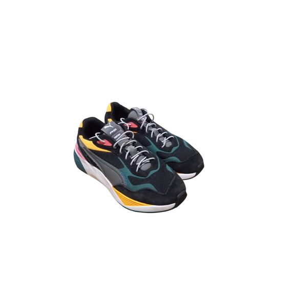 Puma Men\'s RS Running Metric Canvas & Suede Black & Multi Color Sneaker Size 7 main image 7